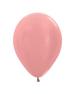 12" Metallic Rose Gold 50Pk Latex Balloons - 20009132/1