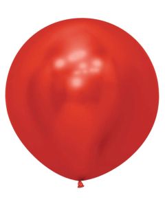 Reflex Crystal Red Latex Balloons 24"