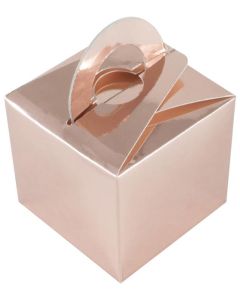 PK10 BALLOON/GIFT BOX ROSE GOLD  - 220742/1