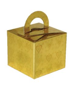 Balloon/Gift Box Gold Holographic Hearts 10pcs Oaktree