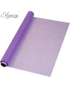 Eleganza Soft Sheer Organza Purple 47cm x 10m