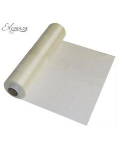 Eleganza Soft Sheer Organza Ivory 29cm x 25m