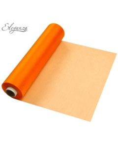 Eleganza Soft Sheer Organza Orange 29cm x 25m