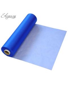 Eleganza Soft Sheer Organza Royal Blue 29cm x 25m