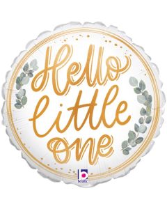 9" Hello Baby Eucalyputs Round Foil  Grabo Unpackaged