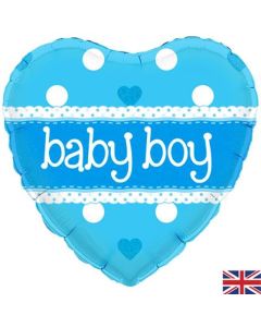 18" FOIL IT’S A BOY PASTEL HEART HOLOGRAPHIC - 228199/1
