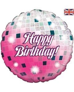 18" FOIL GLITTER BALL BIRTHDAY HOLOGRAPHIC - 228380/1
