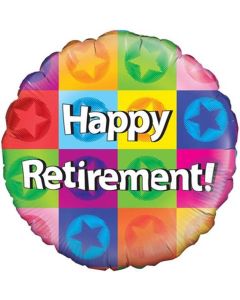 18" Foil Happy Retirement