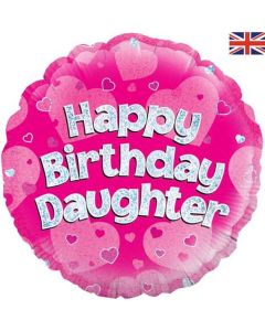 18" Pink Birthday Daughter Round Foil Oaktree