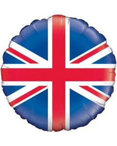 18" Red, White & Blue Union Jack Round Foil Oaktree