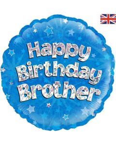 18" Foil Happy Birthday Brother Holographic