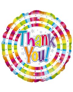 18" Bright Holographic Thank You Round Foil Oaktree