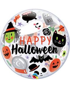 22" Everything Halloween Single Bubble Balloon Qualatex
