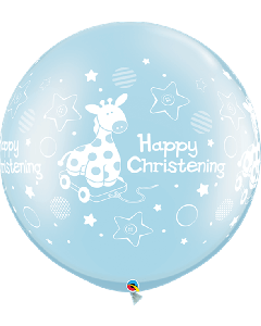 30" Pearl Light Blue Christening Latex 2pk Qualatex