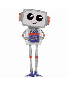 5' Special Delivery Robot Foil Balloon Grabo