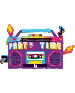 29" Party Time Boom Box Shape Foil Grabo