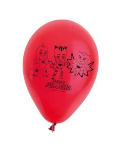 PJ Masks Red Latex Balloons Pk10