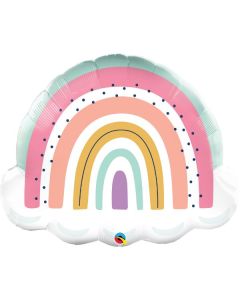 32" Boho Rainbow Shape Foil Qualatex