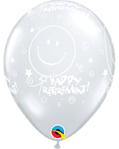 11" Diamond Clear Retirement Latex 25pk Qualatex