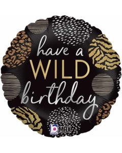 18" Foil Balloon Wild Birthday
