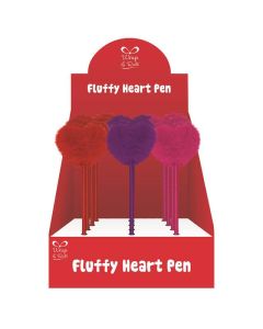 Fluffy Heart Pens