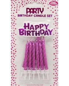 CAKE CANDLE SET PINK MET - 26568-P/1
