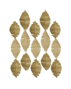 Metallic Fringed Crepe Streamers Pk5 Unique