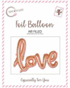 Love Rose Gold Foil Balloon