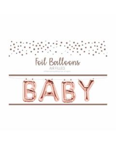 BABY FOIL BALLOON IN R/GOLD  28995-BGC
