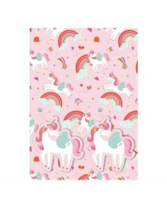 Unicorns 2 Sheet Wrap & Matching Tags Eurowrap