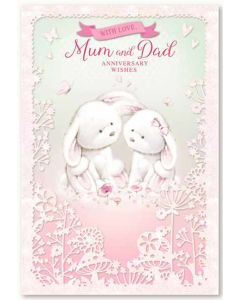 Mum & Dad Anniversary C50 Pk6 Cards Simon Elvin