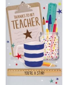 Thank You Teacher C50 Pk6 Simon Elvin
