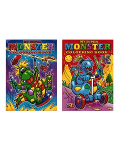 6 My Super Monster Colouring Books