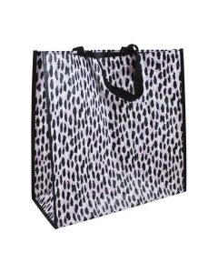 Leopard Print Jumbo Sqaure Woven Polypropylene Bags Pk1 Eurowrap