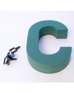 12" Letter C Foam Backed Frame