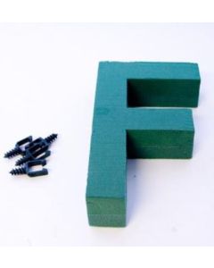 12" Letter F Foam Backed Frame