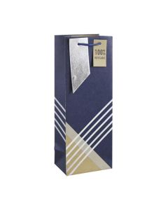Modern Male Kraft Bottle Bag Pk6