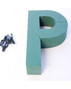 12" Letter P Foam Backed Frame