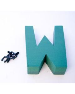 12" Letter W Foam Backed Frame