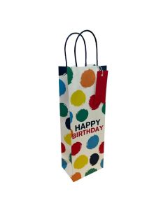 Birthday Spots Bottle Bag Pk6 Eurowrap