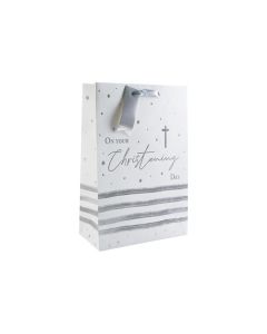 Pk6 Kraft Christening Trinket Bag Eurowrap