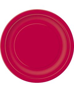 16 RUBY RED 9" PLATES - 31453EU/1