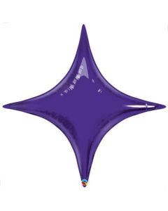 40" Quartz Purple Starpoint Foil Balloon Unpackaged Qualatex