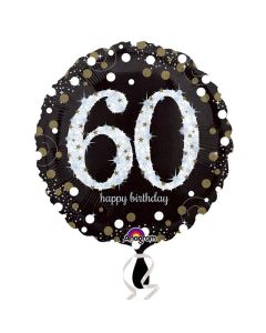 SD-C Sparkling Birthday 60 Foil Balloon Anagram