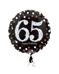 SD-C Sparkling birthday 65 foil balloon Anagram