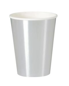 Silver Foil 12oz Cups 8pk Unique