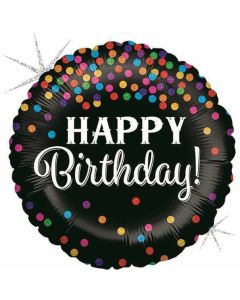 9" Glittering Birthday Confetti Unpackaged Grabo