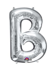 34" Silver Letter B Foil Anagram