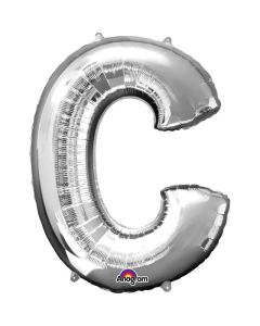34" Silver Letter C Foil Anagram