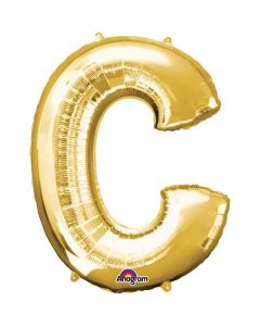 34" Gold Letter C Foil Anagram